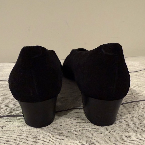 SESTO MEUCCI Chic Black suede Women's block heels/ size 6 - Picture 5 of 12